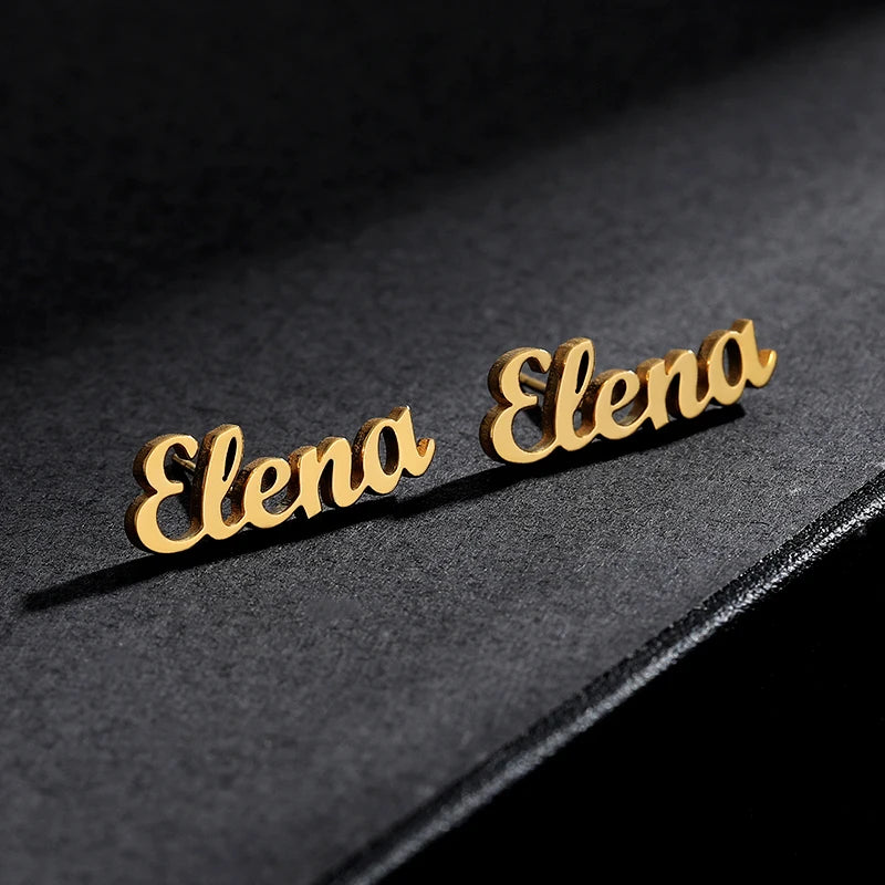 Custom Personalized Name Earrings for Women