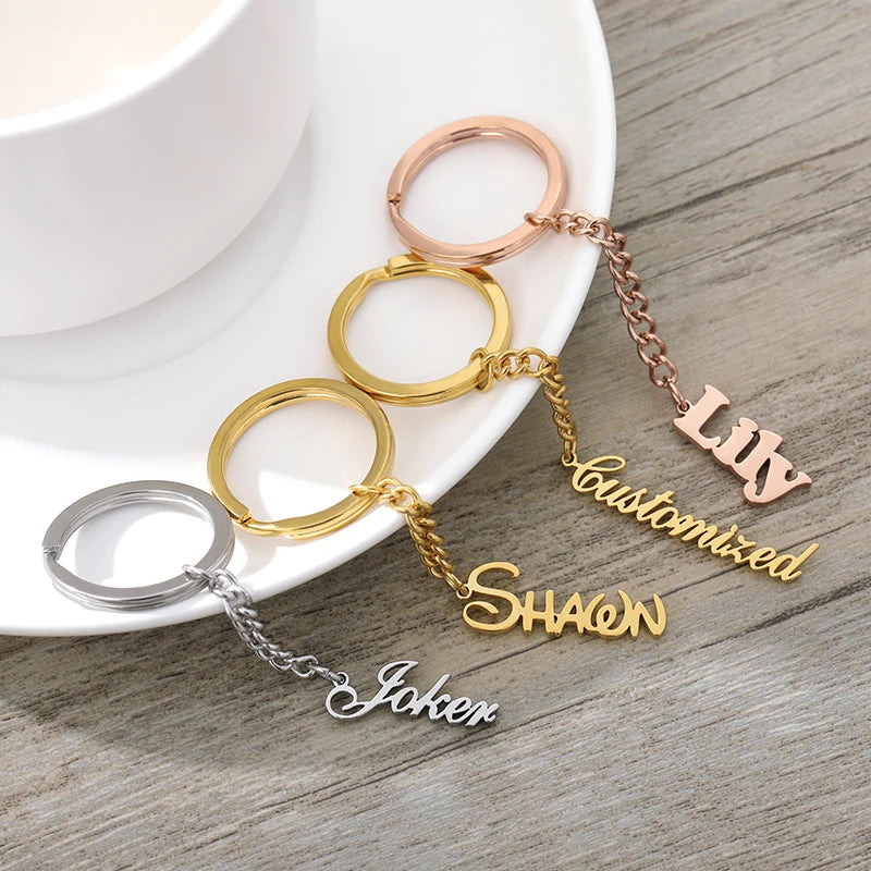 Custom Personalized Name Keychain for Women