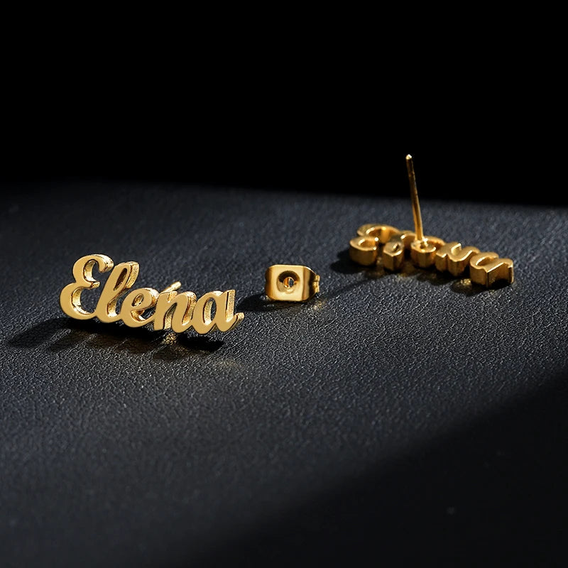 Custom Personalized Name Earrings for Women