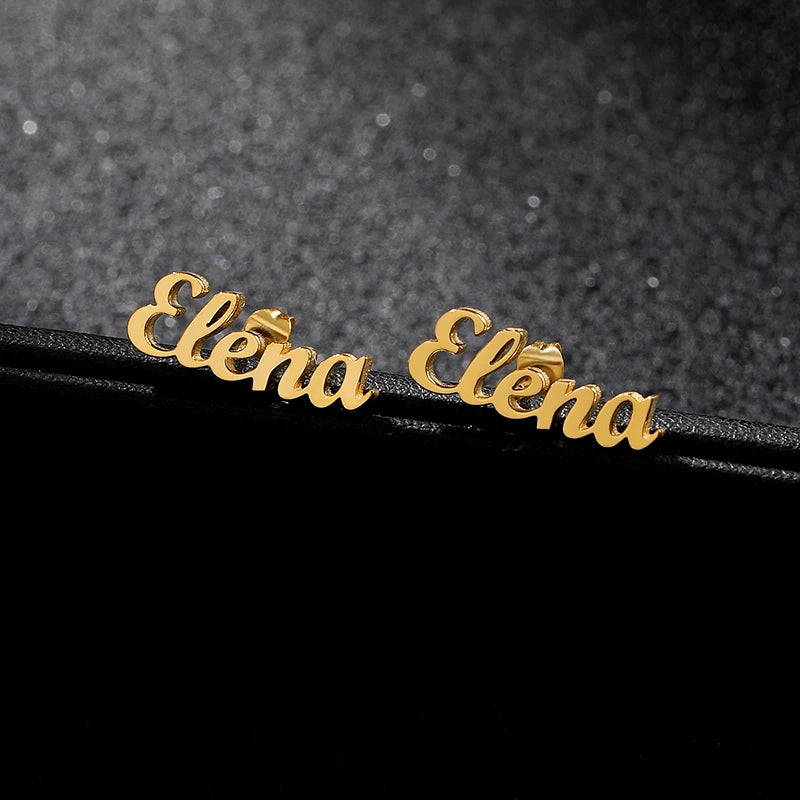 Custom Personalized Name Earrings for Women