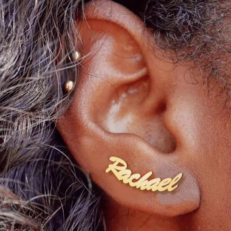 Custom Personalized Name Earrings for Women