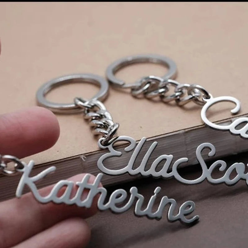 Custom Personalized Name Keychain for Women