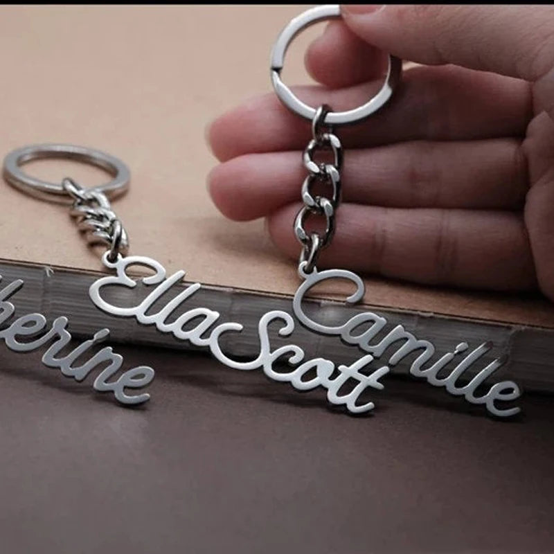 Custom Personalized Name Keychain for Women