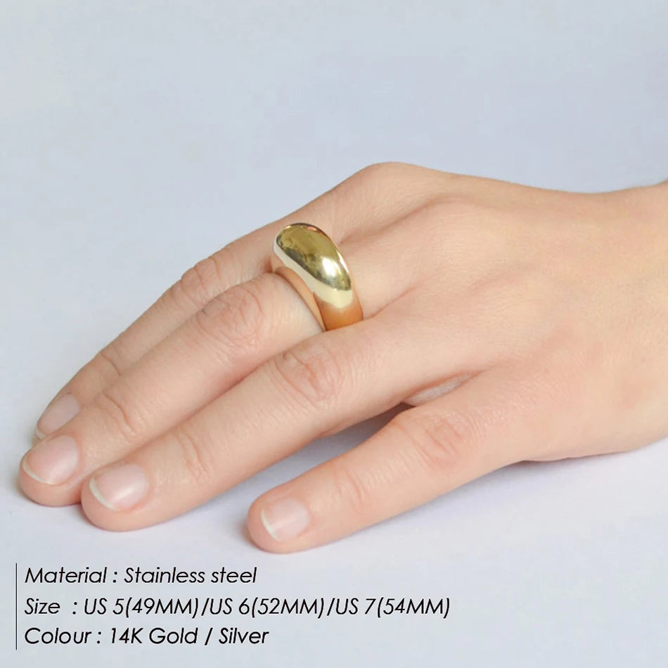 Silver or Gold Arc Rings for Women