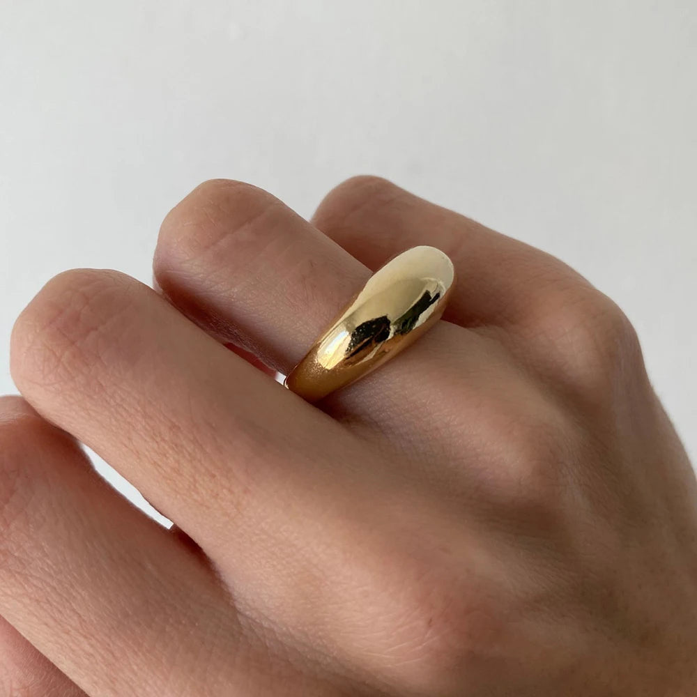 Silver or Gold Arc Rings for Women