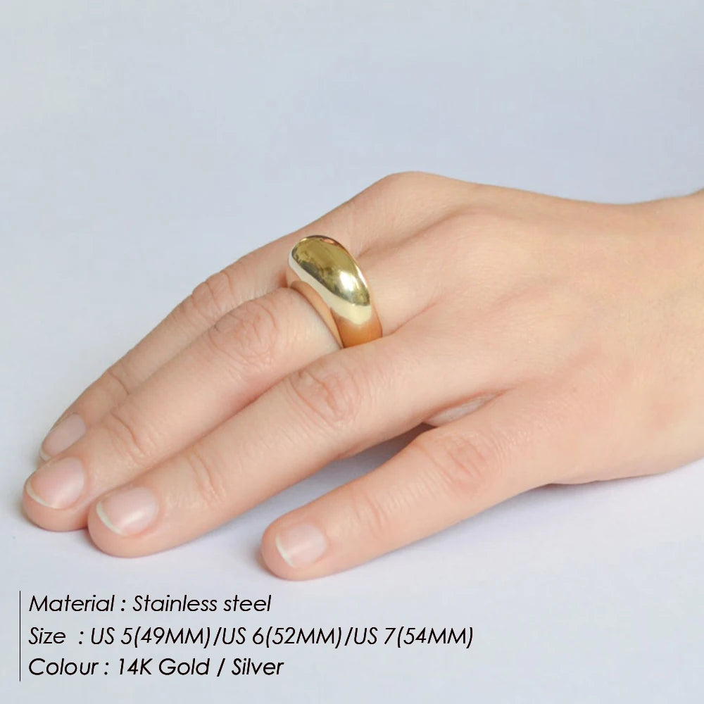 Silver or Gold Arc Rings for Women