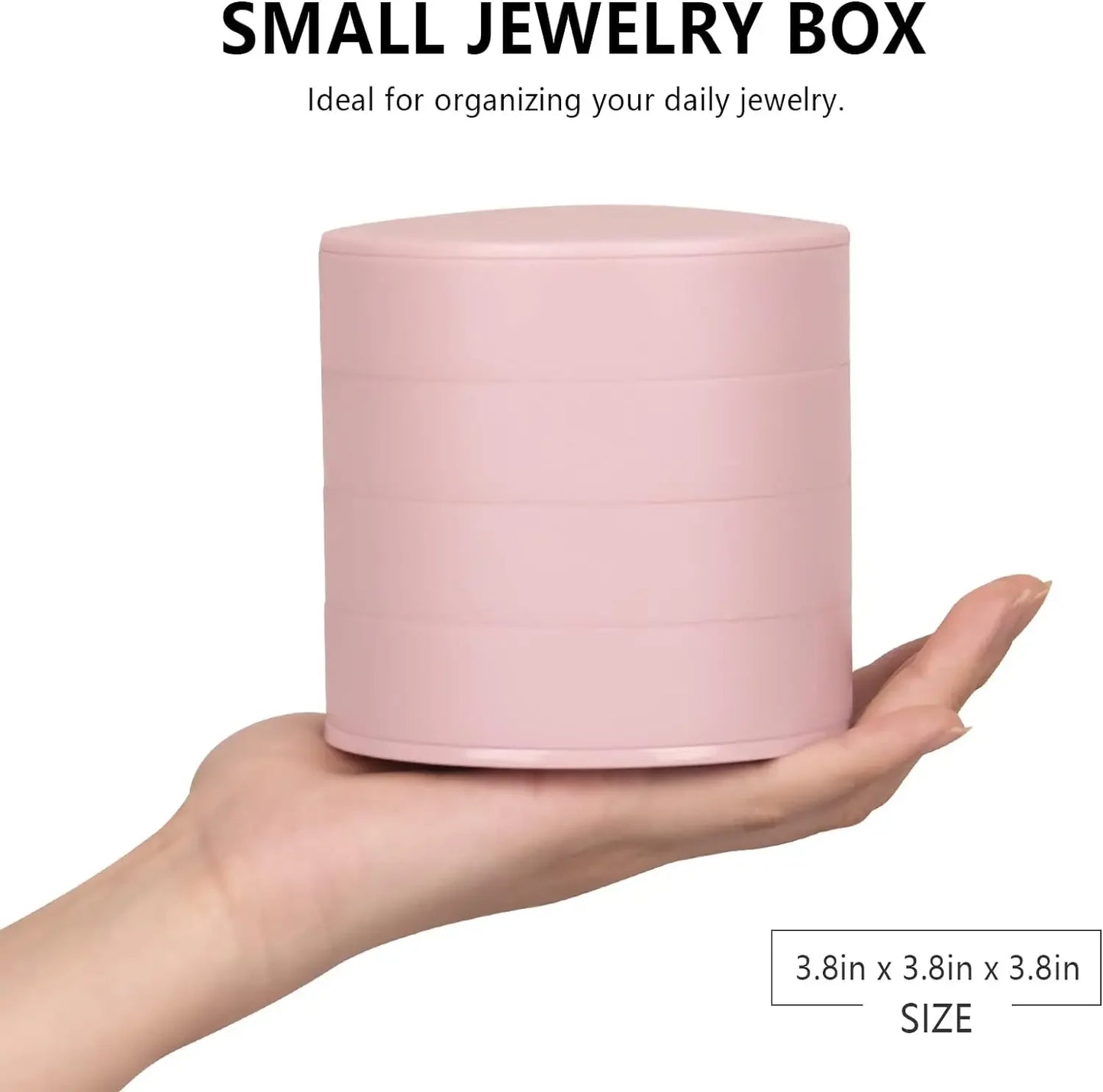 4 Layer Rotating Jewellery Storage Box with Lid