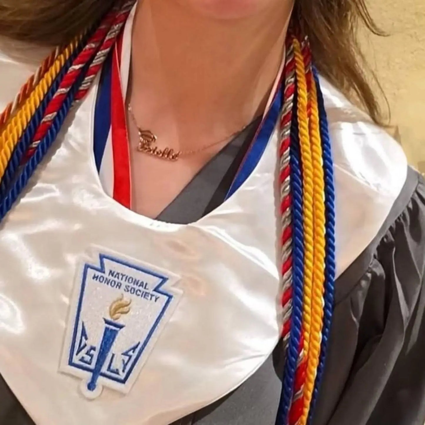 Custom Personalized Name and Date Graduation Necklace