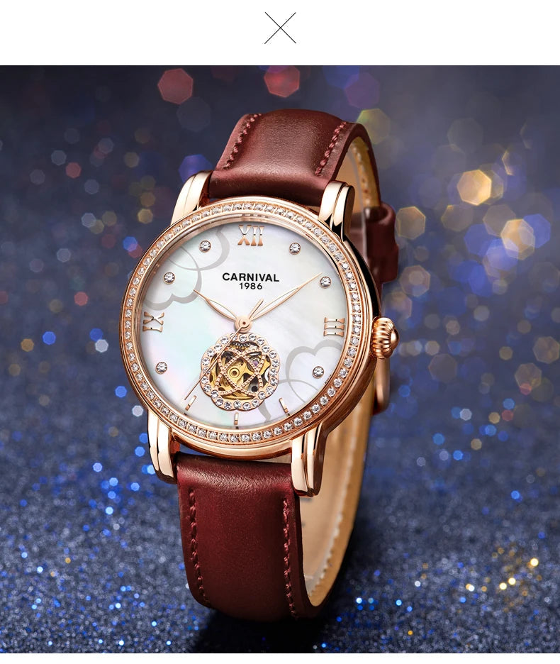Luxury Mechanical Watches for Women Automatic Movement Waterproof