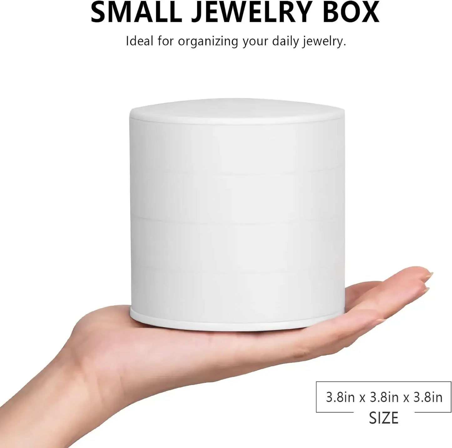 4 Layer Rotating Jewellery Storage Box with Lid