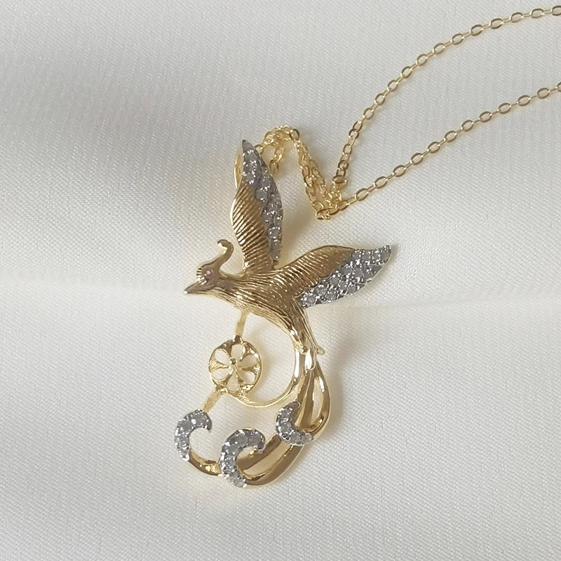 Natural Golden Freshwater Pearl Pendant Necklace for Women
