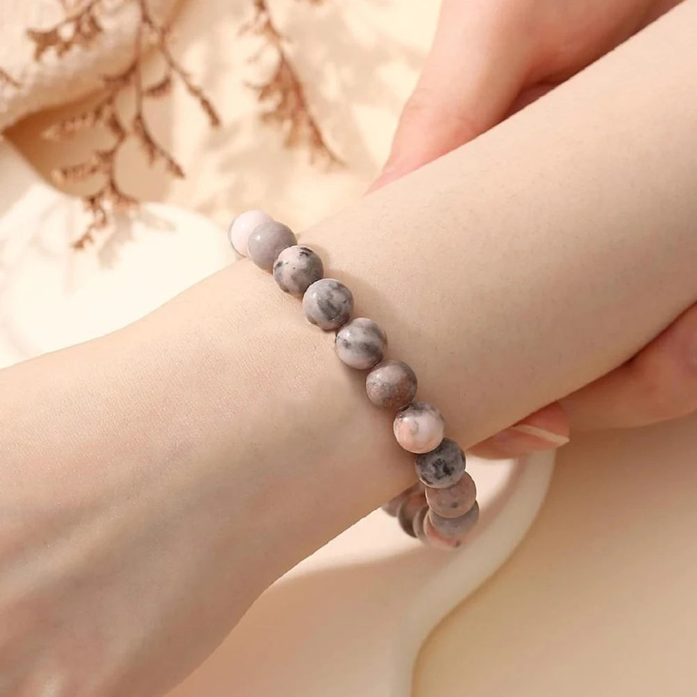 "To My Sister" Natural Bead Stone Bracelet for Women