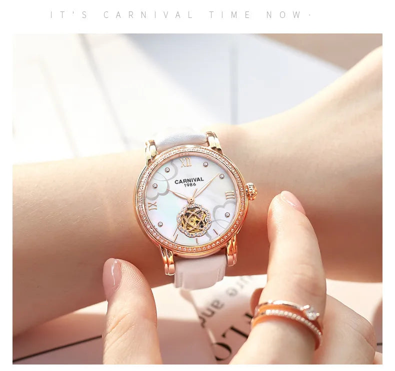 Luxury Mechanical Watches for Women Automatic Movement Waterproof
