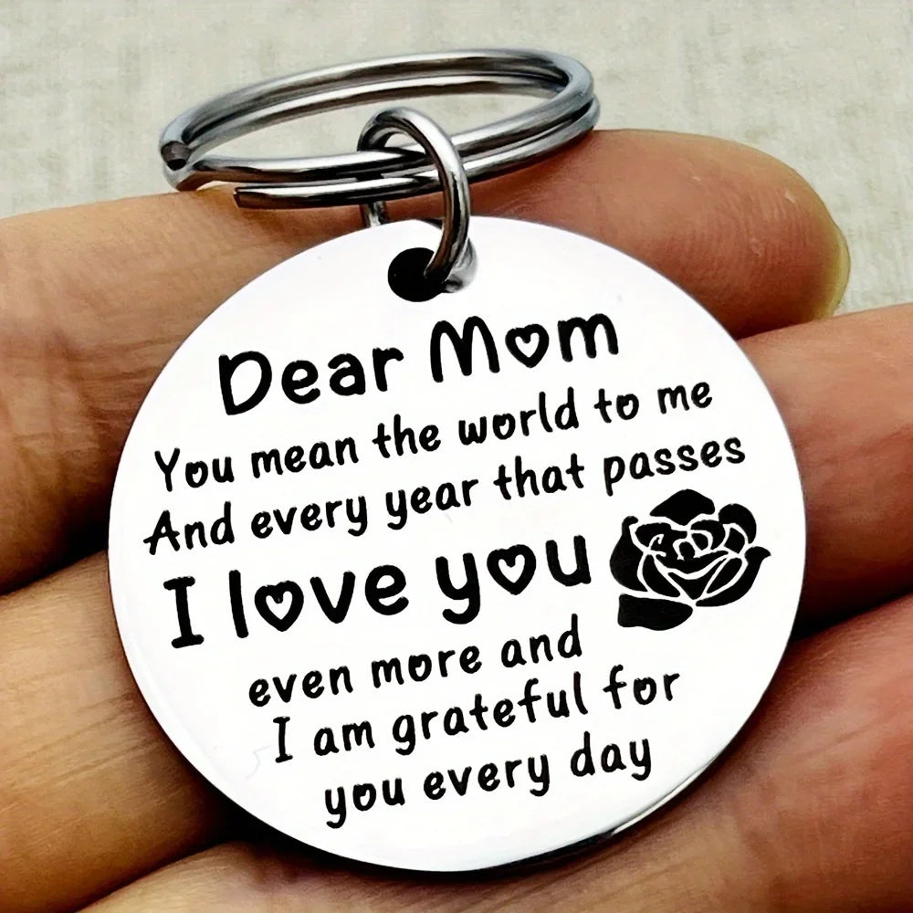 "Dear Mom I Love You" Keychain
