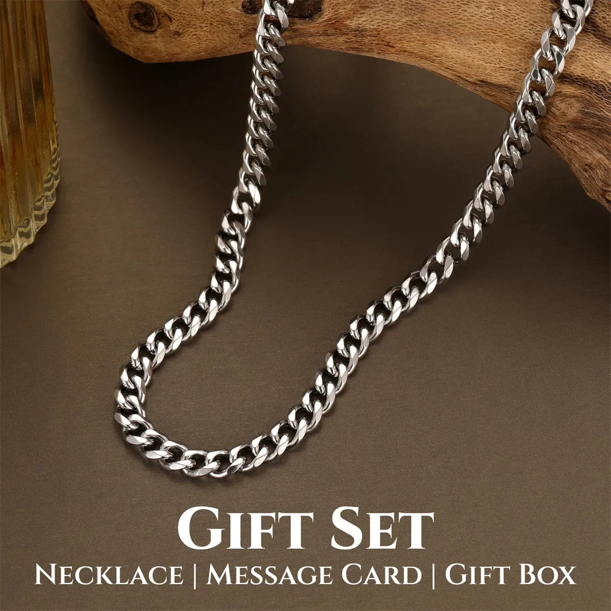 "To My Dad" Link Chain Necklace for Men