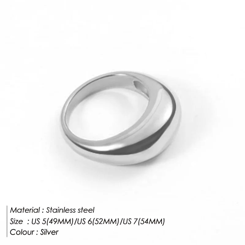 Silver or Gold Arc Rings for Women