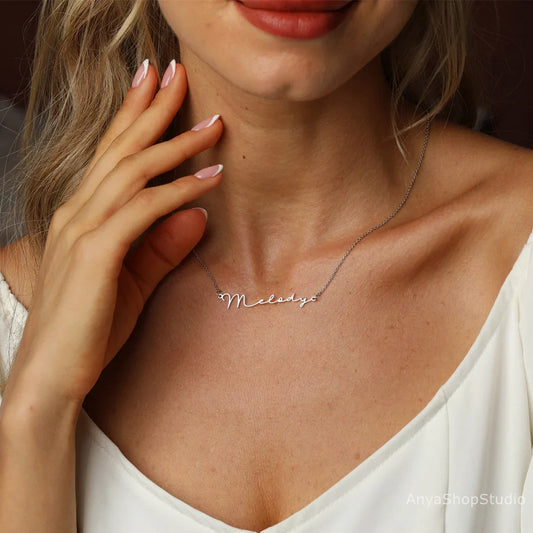 Custom Personalized Name Necklace Stainless Steel