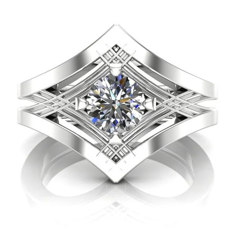 14K Gold Diamond Engagement Ring for Women