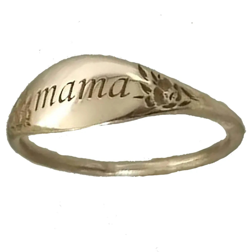 "Mama" Engraved Ring for Women