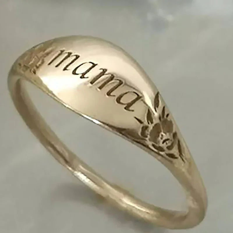 "Mama" Engraved Ring for Women
