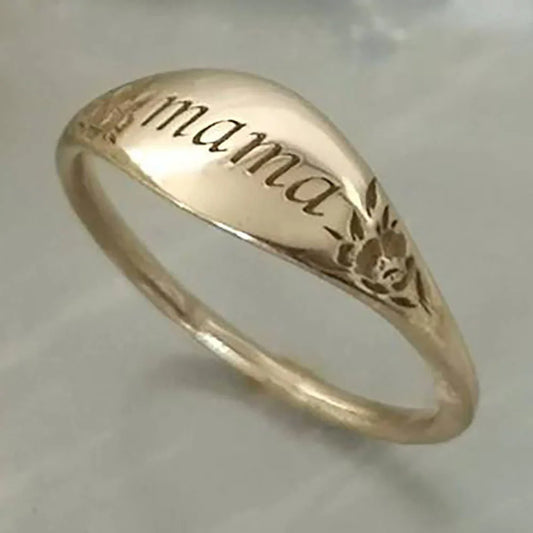 "Mama" Engraved Ring for Women