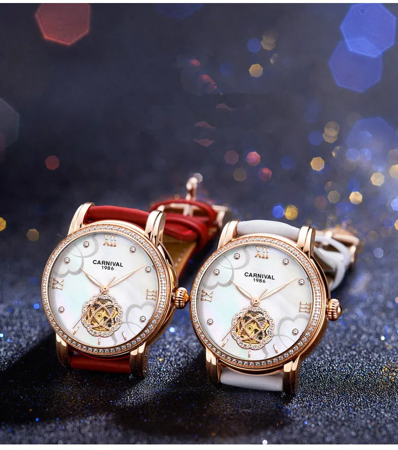 Luxury Mechanical Watches for Women Automatic Movement Waterproof