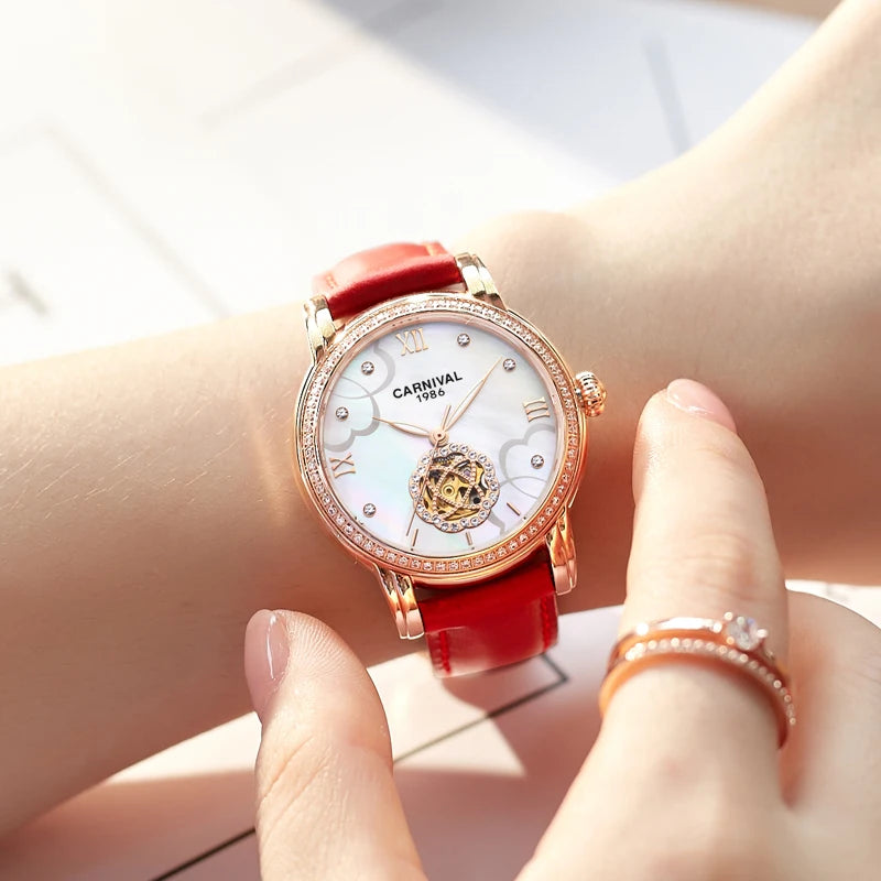 Luxury Mechanical Watches for Women Automatic Movement Waterproof