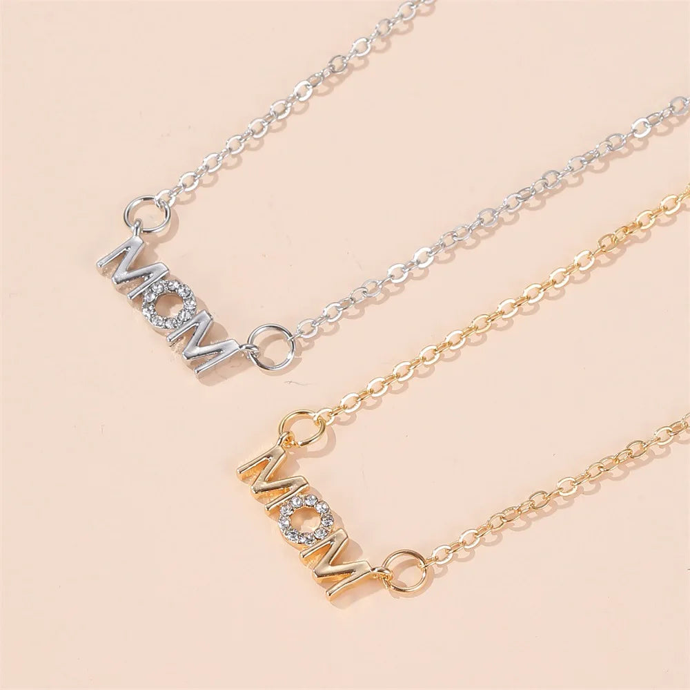 "MOM/MAMA" Pendant Necklaces for Women