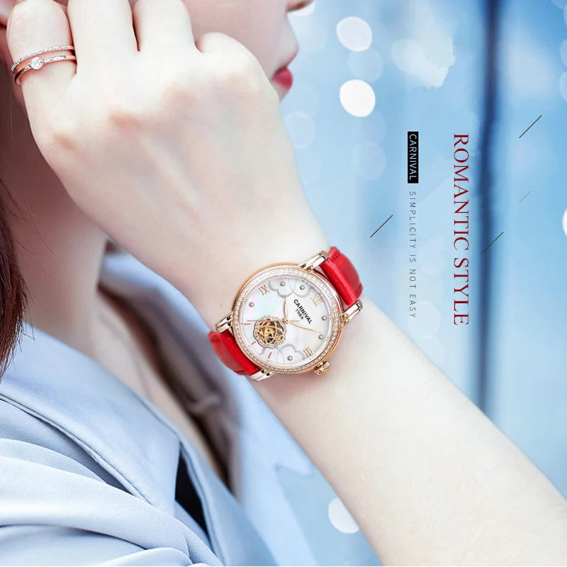 Luxury Mechanical Watches for Women Automatic Movement Waterproof