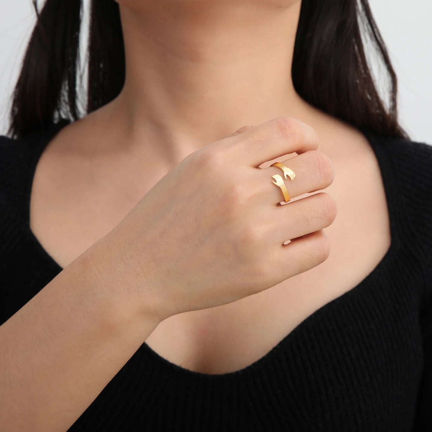 Hug Finger Adjustable Ring