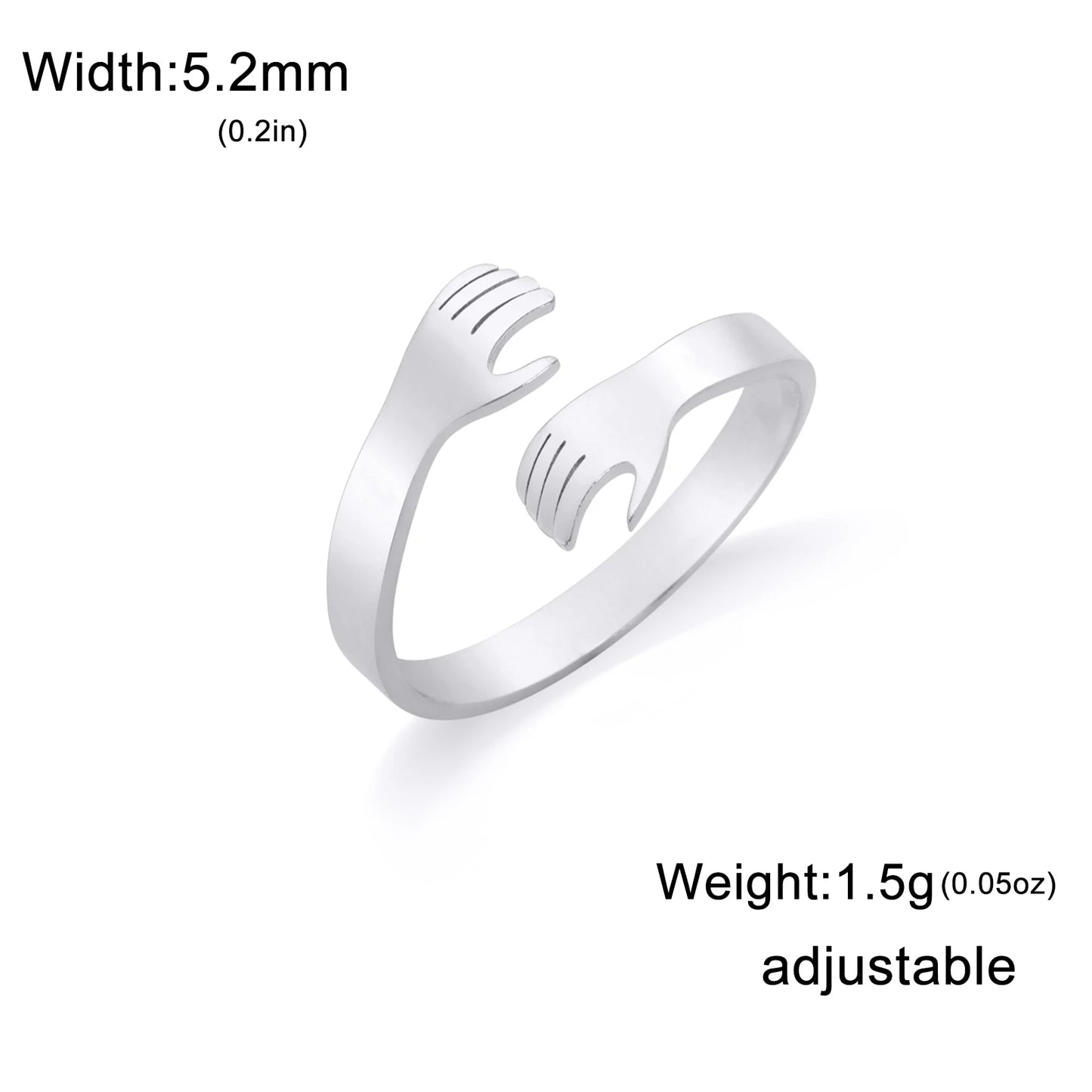 Hug Finger Adjustable Ring