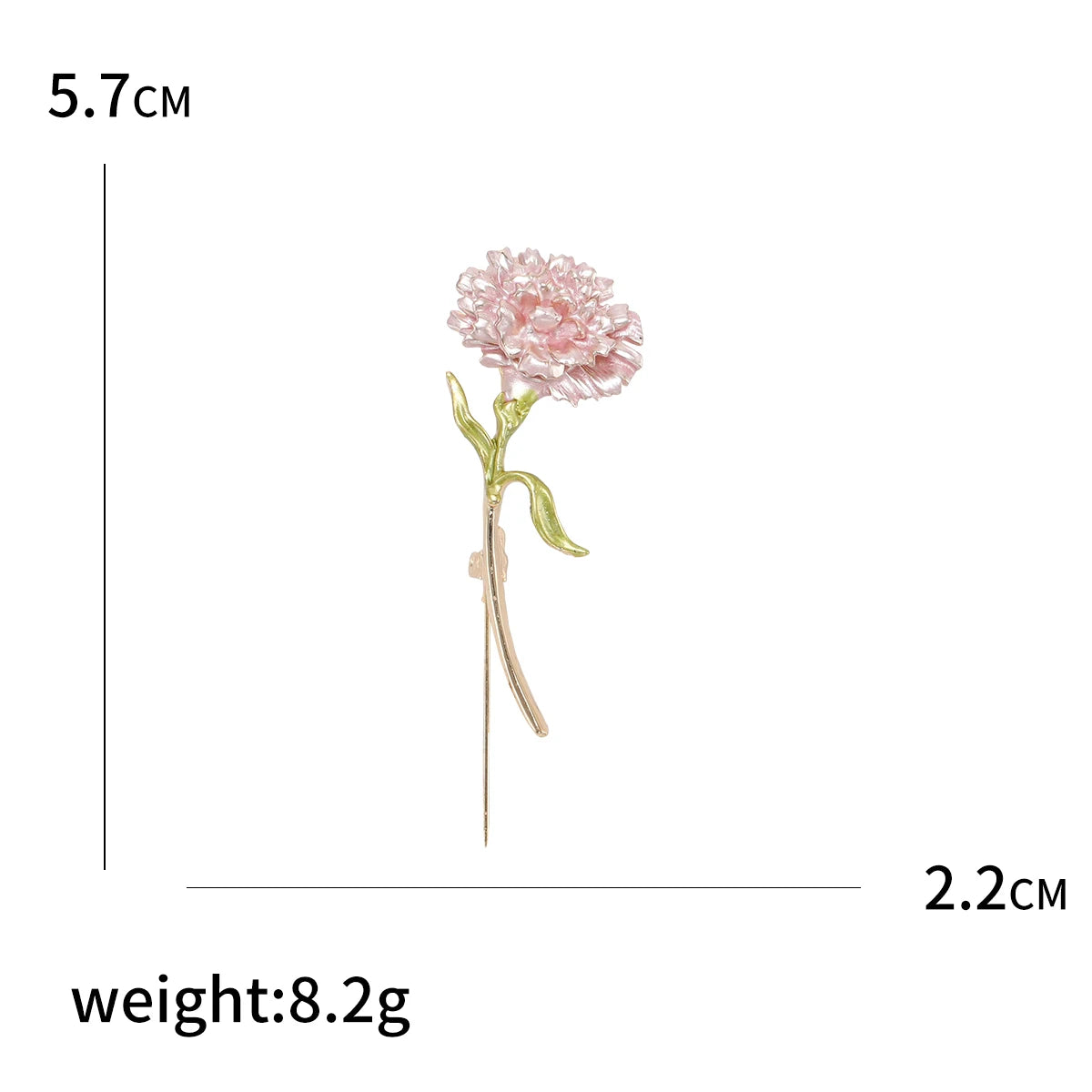 Carnation Flower Pin Brooch